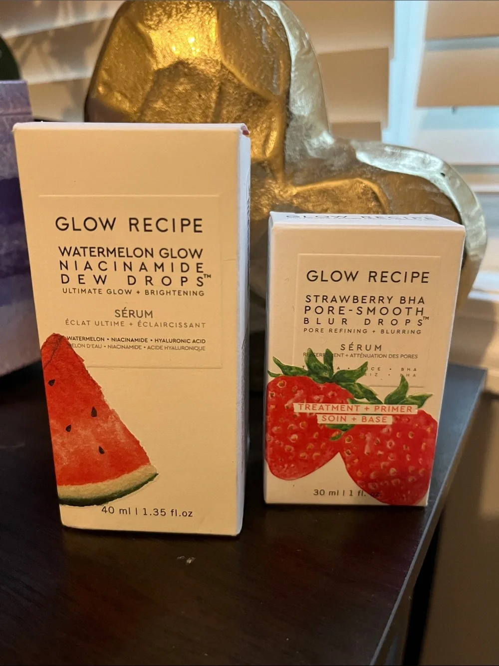 Glow Recipe Watermelon Glow Dew Drops & Strawberry Pore Smooth Blur Drops NEW